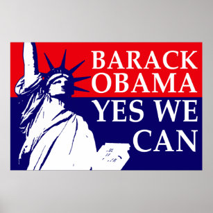 Barack Obama: Yes We Can! Poster
