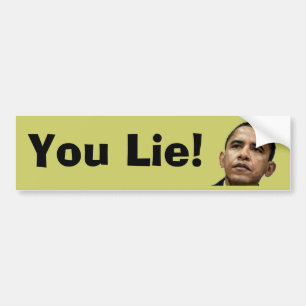 Barack Obama You Lie Bumper Sticker