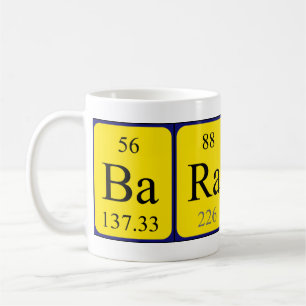 Barack periodic table name mug