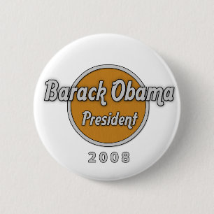 barack president 6 cm round badge