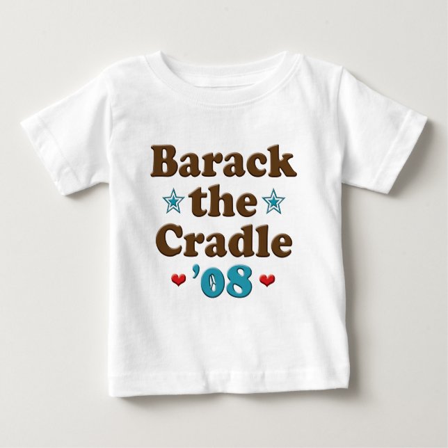 Barack the Cradle 08 Obama Baby Long Sleeve Tee (Front)