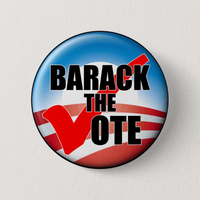 barack-the_voteButton 6 Cm Round Badge (Front)