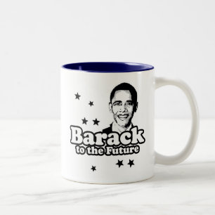 Barack to the future  T-shirt Two-Tone Coffee Mug