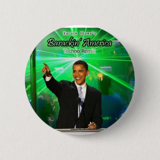 barackin' america 6 cm round badge