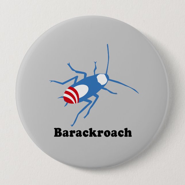 BARACKROACH 10 CM ROUND BADGE (Front)
