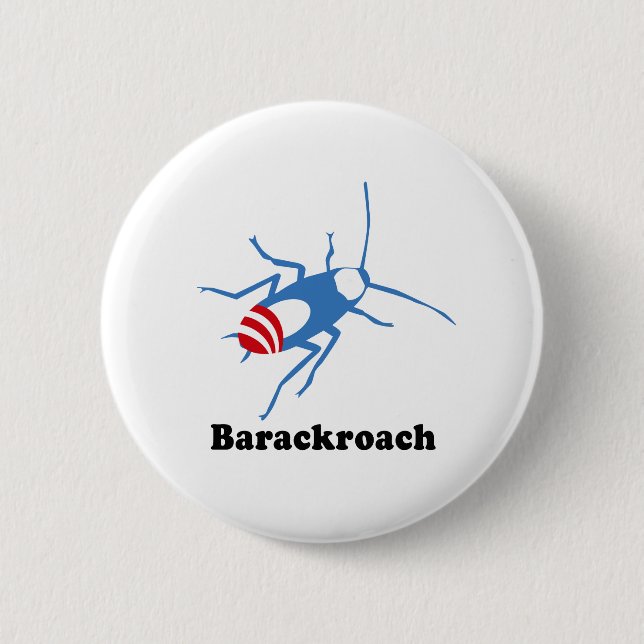 BARACKROACH 6 CM ROUND BADGE (Front)