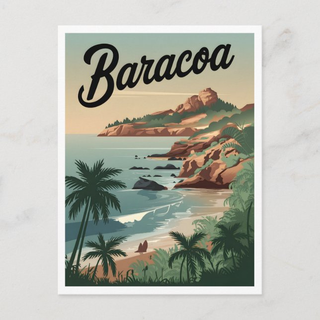 Baracoa Cuba Vintage Postcard (Front)
