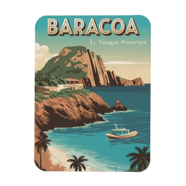 Baracoa El Yungue Mountain Magnet (Vertical)