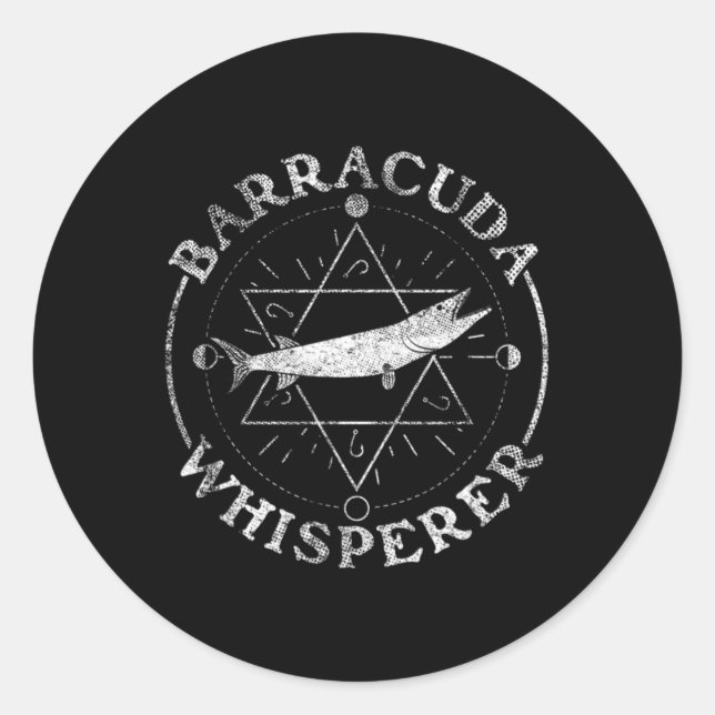 Baracuda Whisperer - Barracuda  Classic Round Sticker (Front)