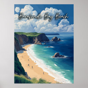 Barafundle Bay Beach Wales  Poster