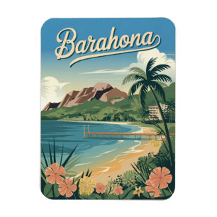 Barahona Dominican Republic Vintage Magnet