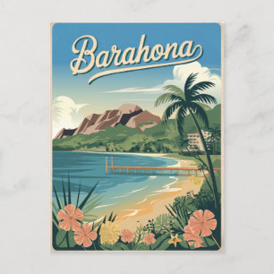 Barahona Dominican Republic Vintage  Postcard