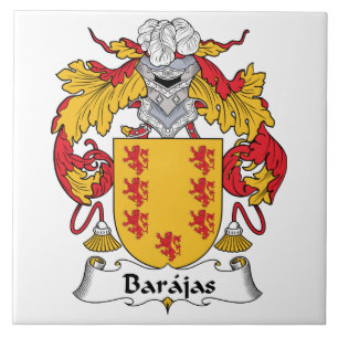 Barajas Family Crest Ceramic Tile