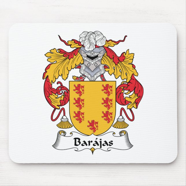 Barajas Family Crest Mouse Pad (Front)