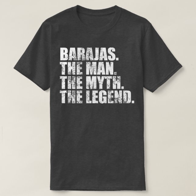 BarajasBarajas Family name Barajas last Name Baraj T-Shirt (Design Front)