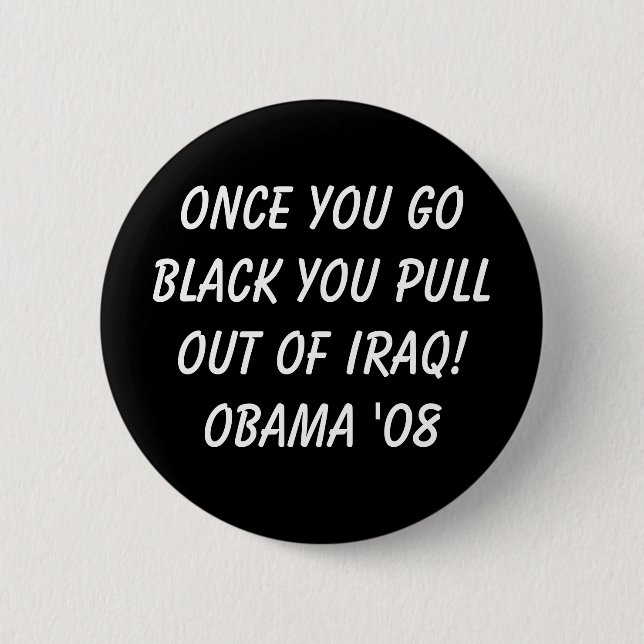 Barak Obama 6 Cm Round Badge (Front)