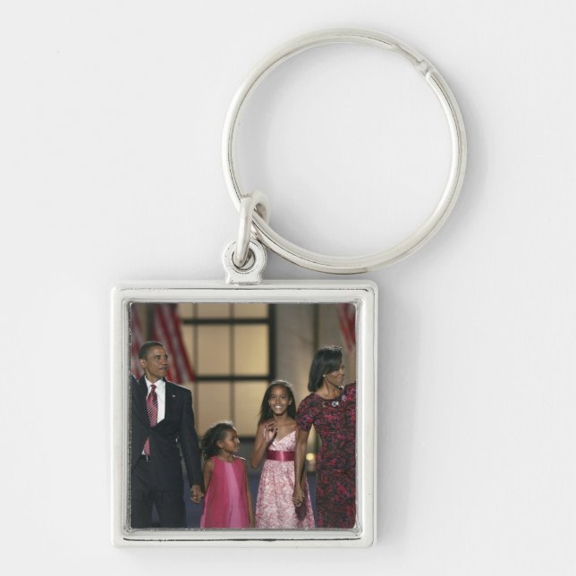 Barak Obama family wave at the last night of Key Ring (Front)