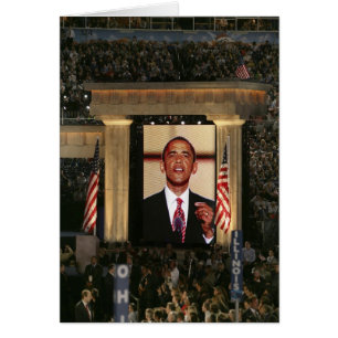 Barak Obama speaks at the last night of the