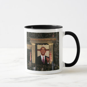 Barak Obama speaks at the last night of the Mug