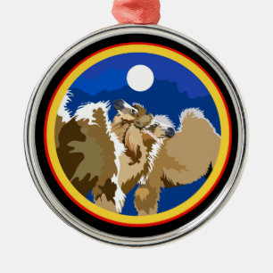 Baraka and Yes! Metal Ornament