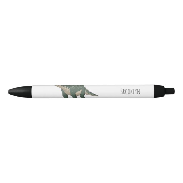 Barapasaurus cartoon illustration black ink pen (Front)