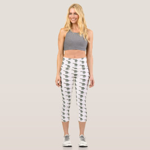 Barapasaurus cartoon illustration capri leggings