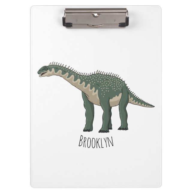 Barapasaurus cartoon illustration clipboard (Front)
