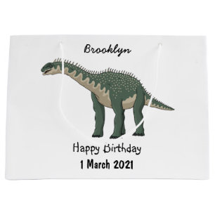 Barapasaurus cartoon illustration large gift bag