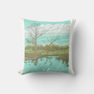 Barataria Preserve in New Orleans WPA Poster Cushion