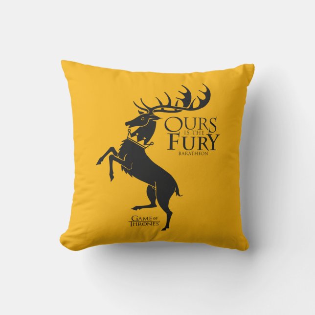 Baratheon Sigil - Ours is the Fury Cushion (Front)