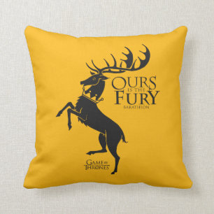 Baratheon Sigil - Ours is the Fury Cushion