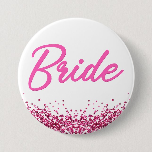BARB Pink Malibu Doll Themed Bride Bachelorette 7.5 Cm Round Badge (Front)