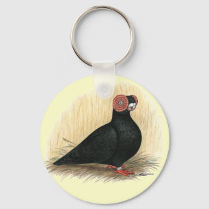 Barb:  Standard Black Key Ring