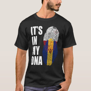 Barbadian And Maltese Mix DNA Heritage Flag T-Shirt
