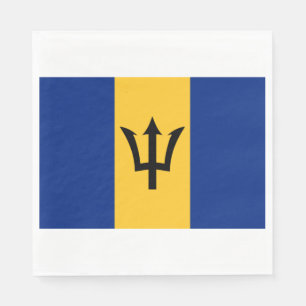 Barbadian Flag (Barbados) (Bajan) Napkin