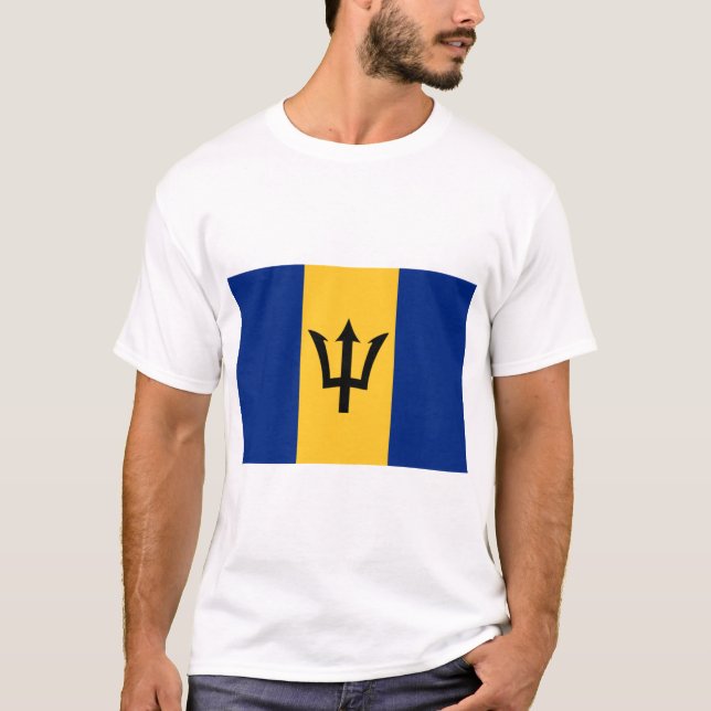 Barbadian Flag (Barbados) (Bajan) T-Shirt (Front)