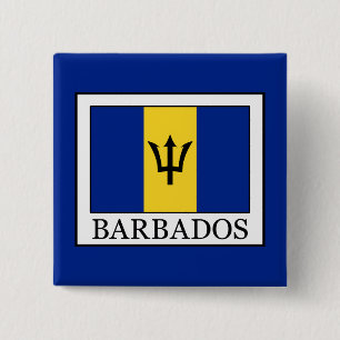 Barbados 15 Cm Square Badge
