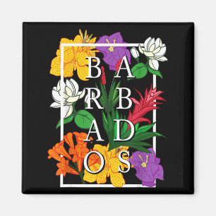 Barbados Bajan Wildflower Pride Floral  Magnet