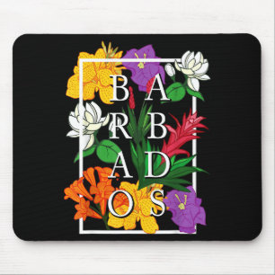Barbados Bajan Wildflower Pride Floral  Mouse Pad
