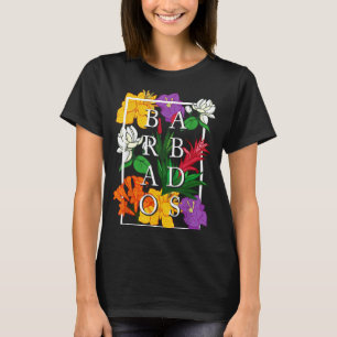 Barbados Bajan Wildflower Pride Floral  T-Shirt