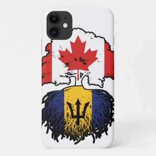 Barbados Barbadian Canadian Canada Tree Roots Flag iPhone 11 Case