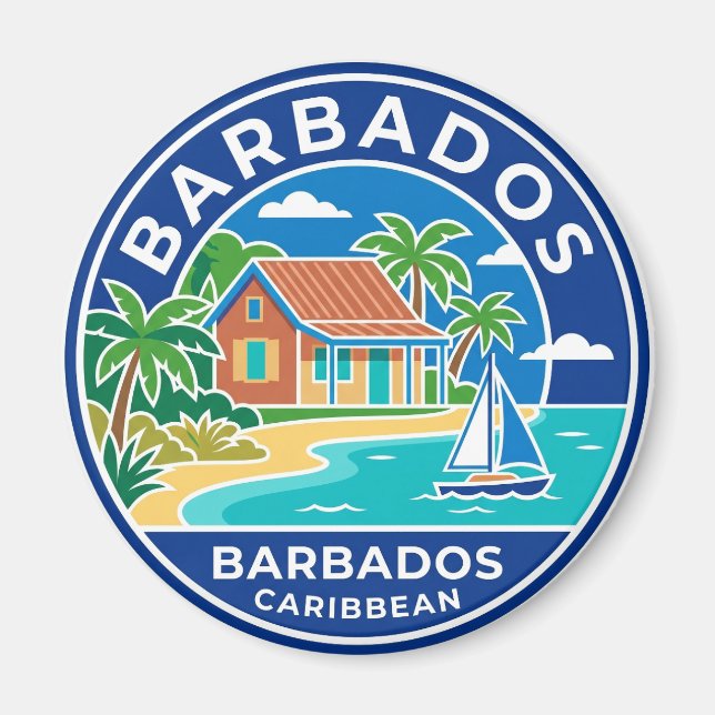 Barbados Barbados Magnet (Front)