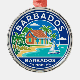Barbados Barbados Metal Ornament
