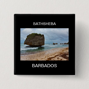 Barbados, Bathsheba Rocks 15 Cm Square Badge