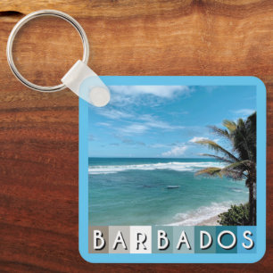 Barbados Beach Key Ring