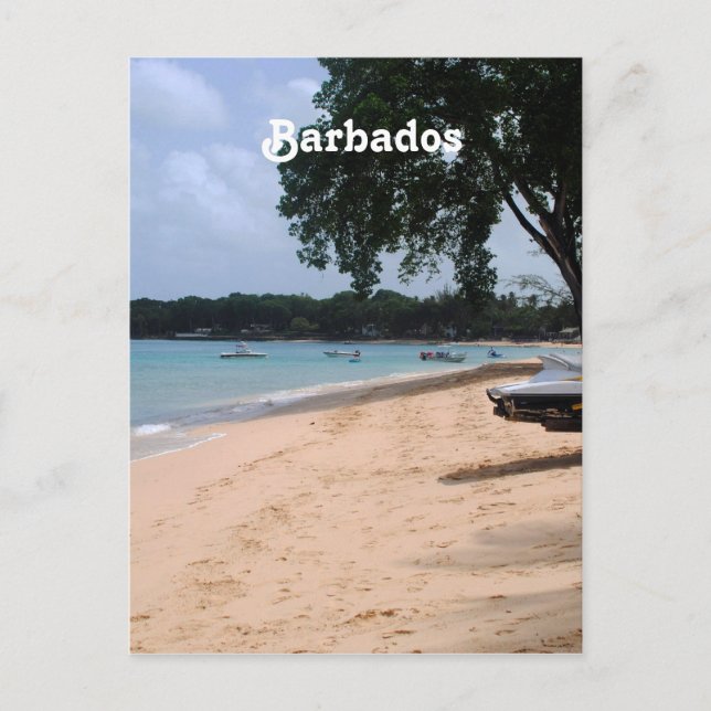Barbados Beach Postcard (Front)