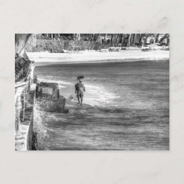 Barbados Beach Trader Postcard (Front)