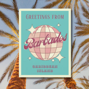 Barbados Caribbean Island vacation Retro Postcard