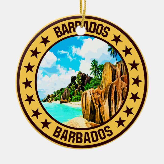 Barbados                                           ceramic ornament (Front)