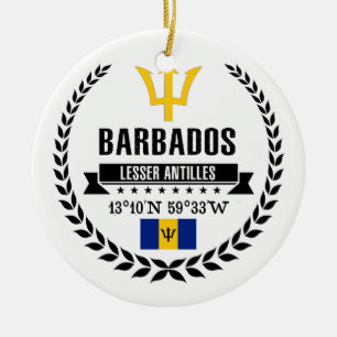 Barbados Ceramic Tree Decoration